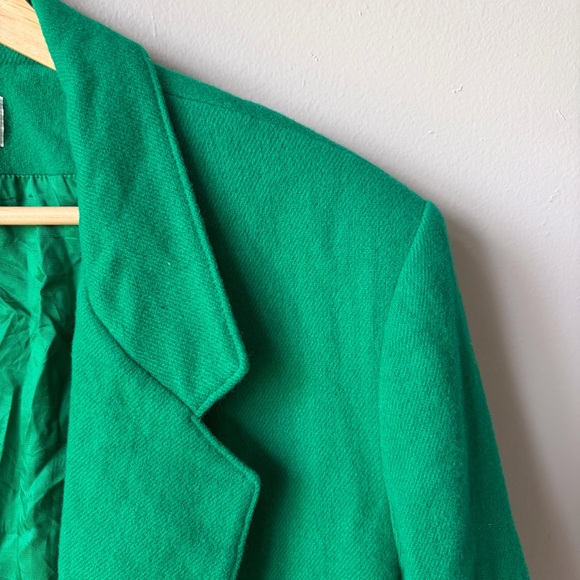 Vintage Alfred Dunner Women’s Wool Blazer Green Size 16 - Picture 10 of 15